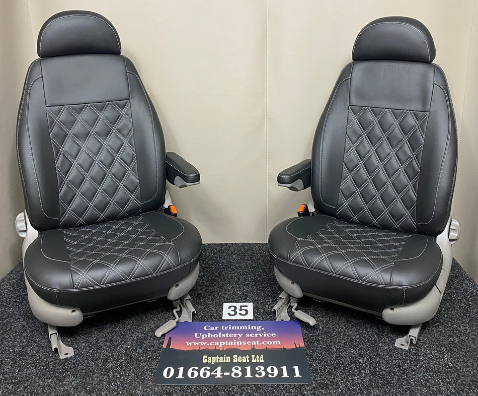 Pair of MK1 Replacement Swivel Captain Seats (35)