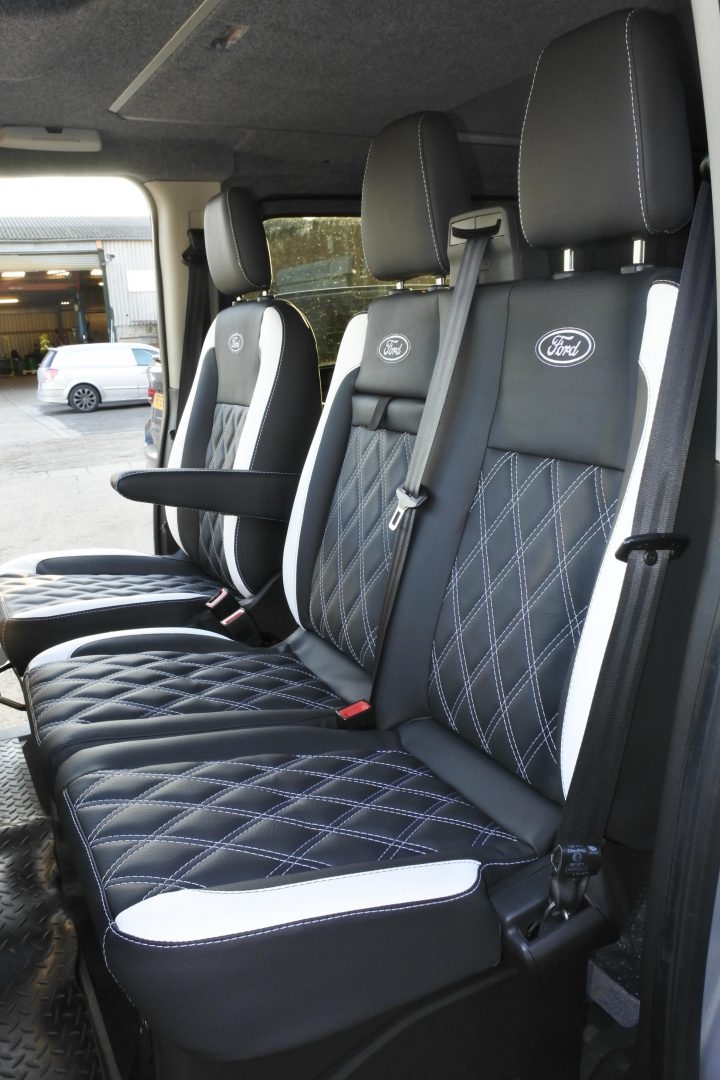 Ford Transit & Custom Seats Retrimming - FTC-06, angled side view.