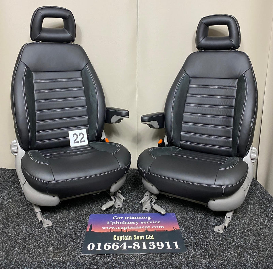 Pair of MK2 Replacement Captain Swivel Seats (22)