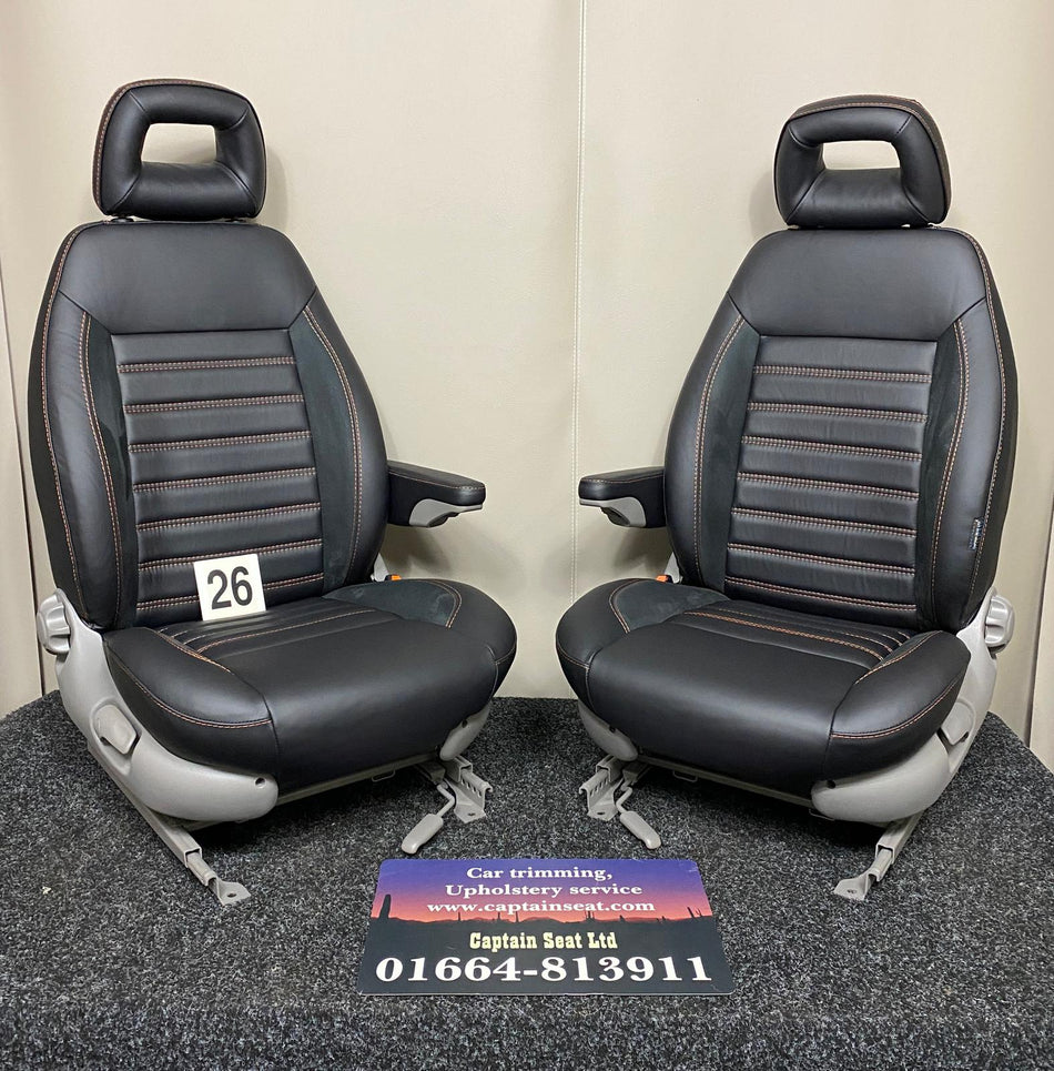 Pair of MK2 Replacement Captain Swivel Seats (26)