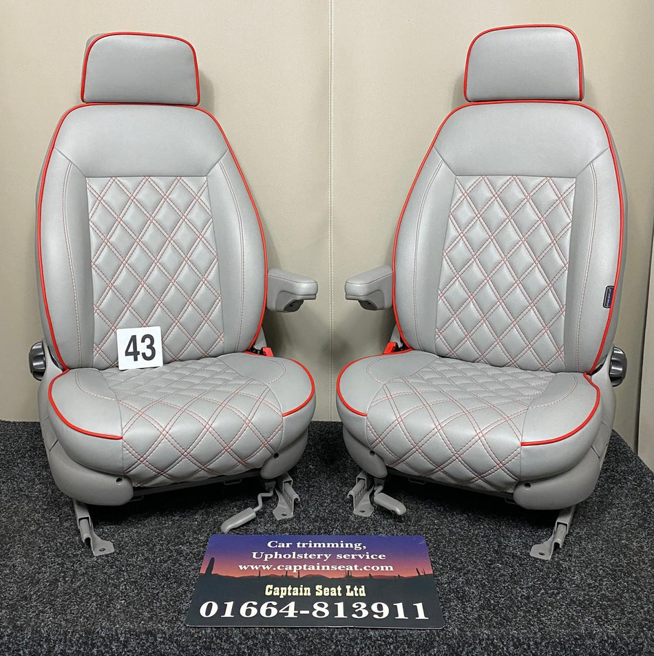 Pair of MK2 Replacement Captain Swivel Seats (43)