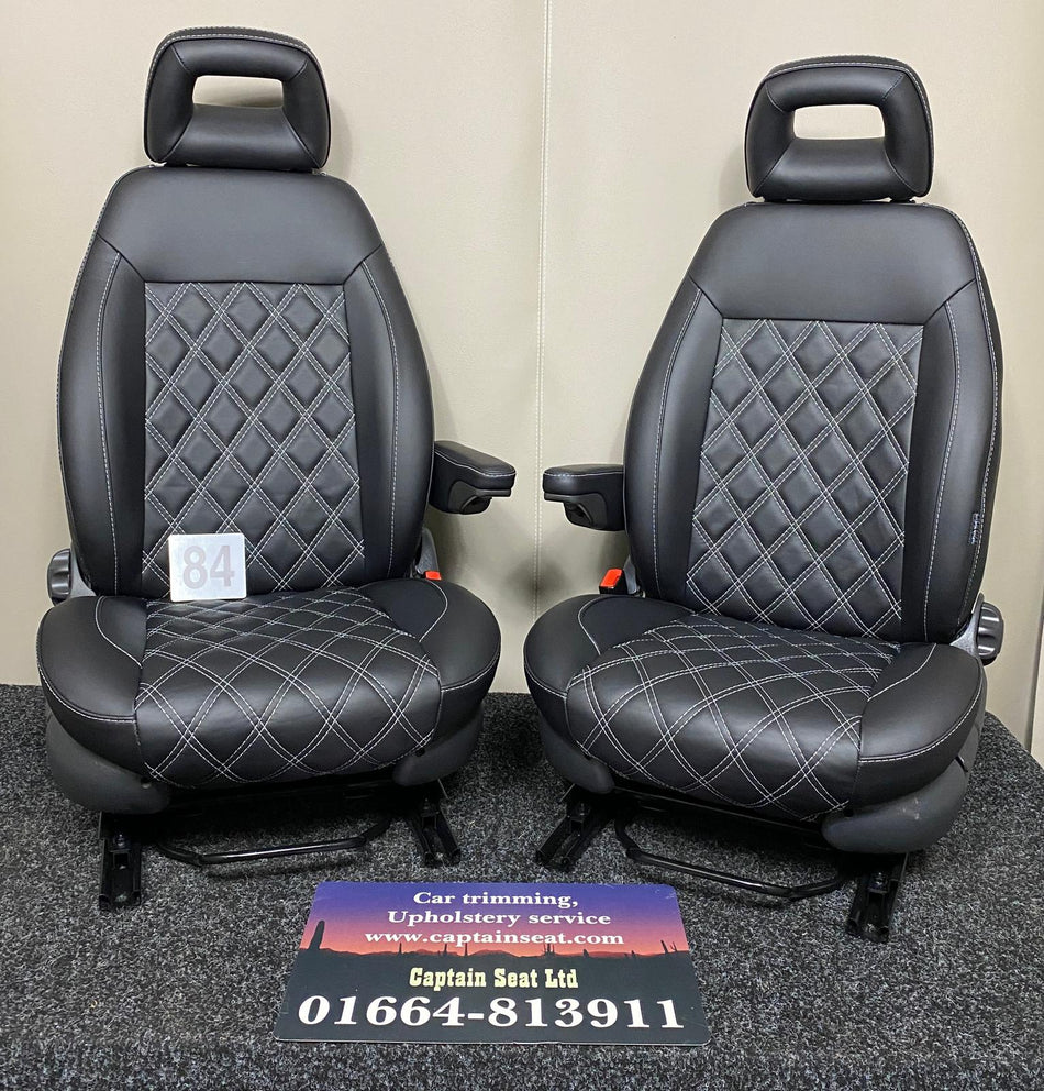 Pair of MK2 Replacement Captain Swivel Seats (84)