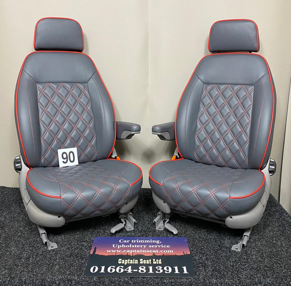 Pair of MK2 Replacement Captain Swivel Seats (90)