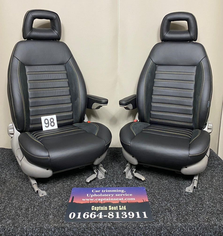 Pair of MK2 Replacement Captain Swivel Seats (98)
