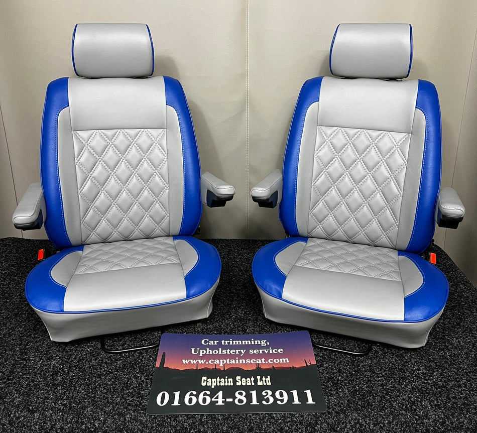 Pair of MK2 Swivel Replacement Captain Seats