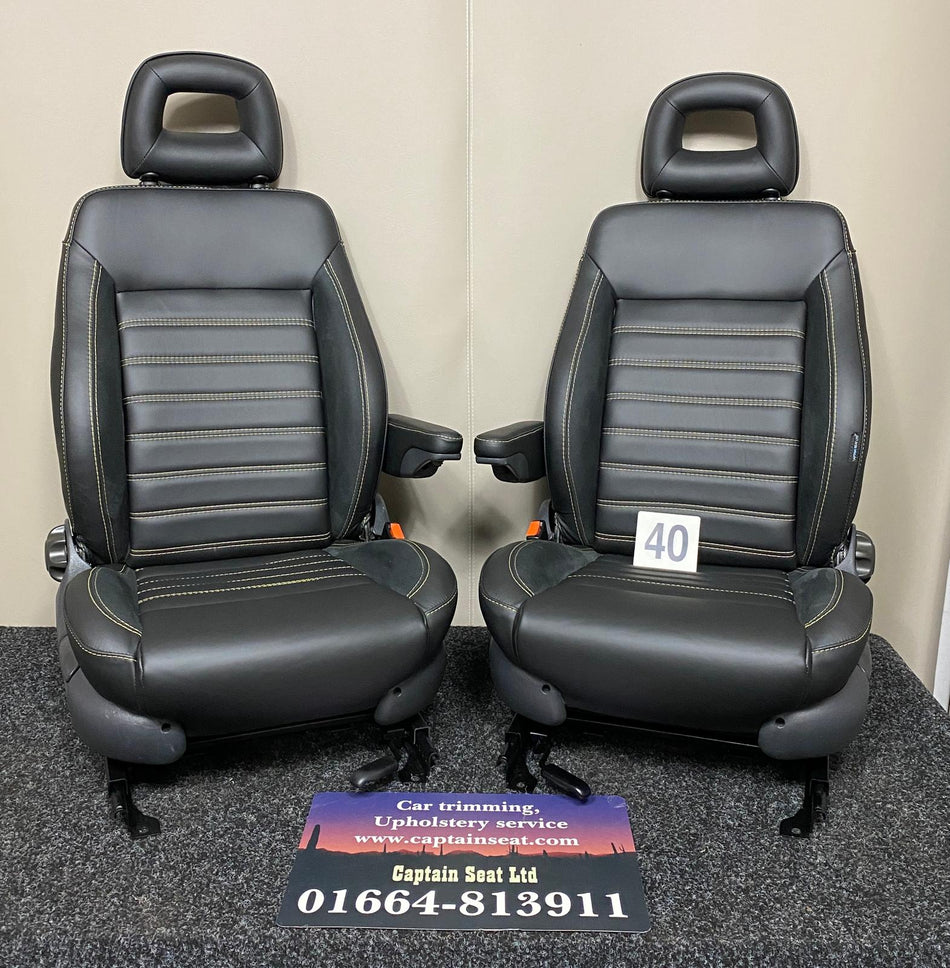 Pair of MK3 Replacement Captain Swivel Seats (40)