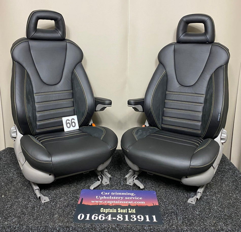 Pair of MK4 Replacement Captain Swivel Seats (66)