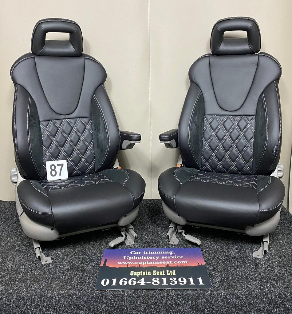 Pair of MK4 Replacement Captain Swivel Seats (87)