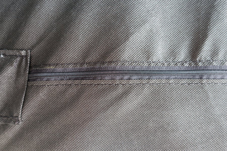 Rock & Roll Bed 3/4 - Quality Foldable Foam Toppers, close-up of the zip.