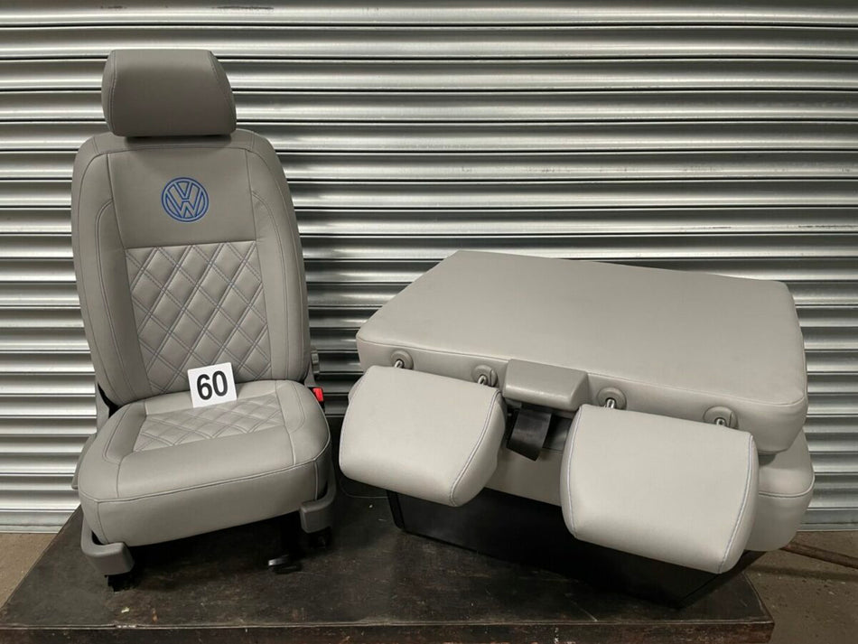 VW T5 T6 front seats (60), the double is folding type on exchange base.