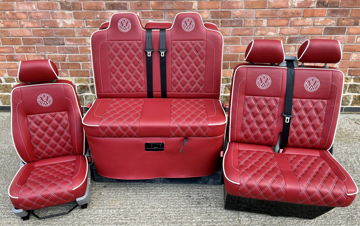 vw t5 t6 front seats and rock and roll bed